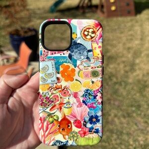 iPhone 14 case colorful collage